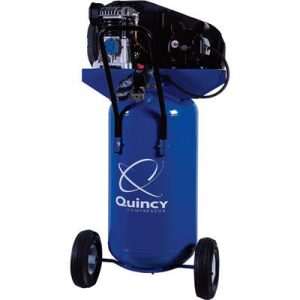 Quincy Single-Stage Portable Electric Air Compressor — 2 HP, 26-Gallon Vertical, 7.4 CFM, Model# Q12126VPQ