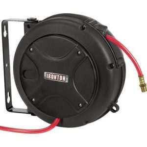 Ironton Mini Air Hose Reel — With 1/4in. x 26ft. PVC Hose, Max. 180 PSI