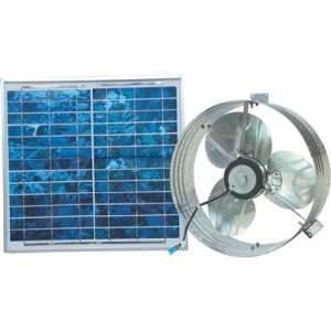 Ventamatic Solar-Powered Ventilating Fan with Panel — Gable-Mounted Ventilator, 1,000 CFM, Model# VX2515SOLARGABL