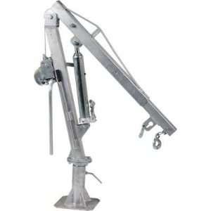 Vestil Galvanized Hydraulic Pickup Truck Jib Crane With Hand Winch — Extended: 500 lbs./Retracted 1,000 lbs., Model# WTJ-2-G
