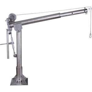 Endurance Marine Davit/Jib Crane With Stainless Steel Hand Winch — 1,000lb. Capacity, Stainless Steel, Model# E1000S