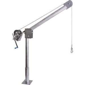 Endurance Marine Davit / Deck Crane With Stainless Steel Hand Winch — 500lb. Capacity, Stainless Steel, Model# E500SW