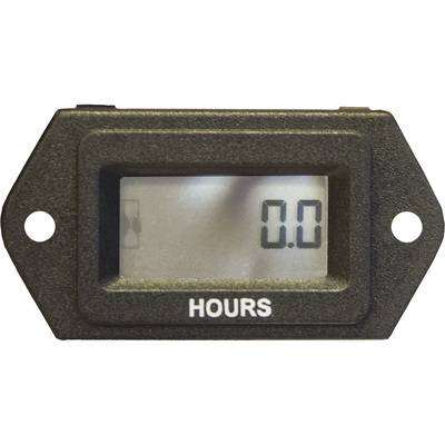 GDI Hour Meter with 2-Hole Bezel — Fits Machinery with 1.1in. x 2.1in. Gauge, Model# N430-0200-8111